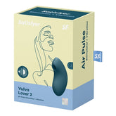 Satisfyer Vulva Lover 2 Blue Air Pulse Stimulator and Vibrator Compact Size Suction Stimulator